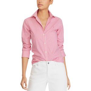 Lovely Ralph Lauren non iron pink gingham shirt